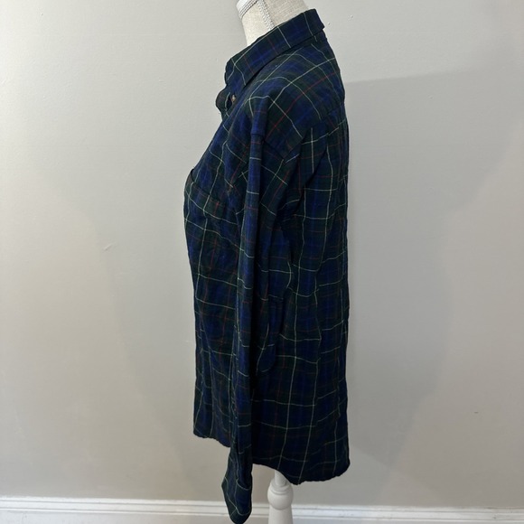 Pendleton Plaid 100% Wool Green Blue Tartan Hunting Board Shirt Mens Med 29685 - Picture 5 of 9